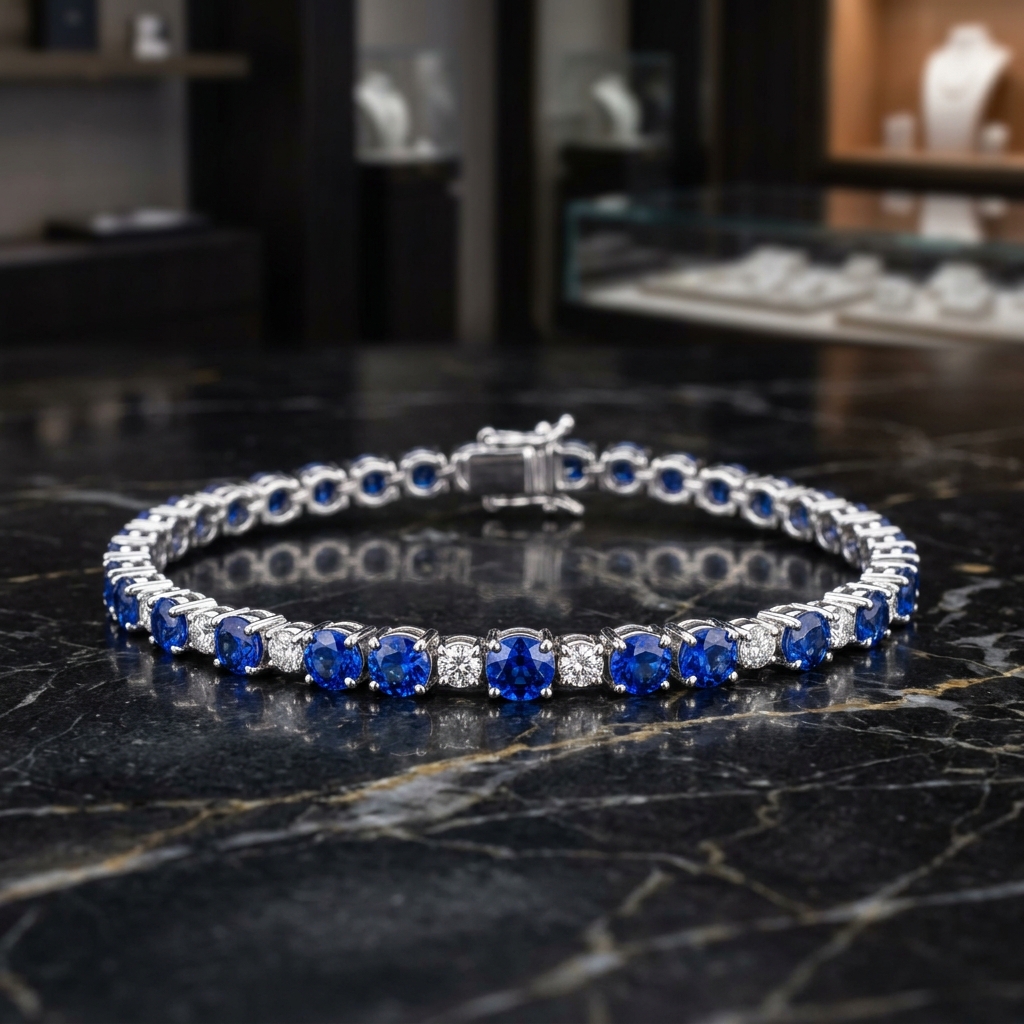 Pulseira Safira Azul